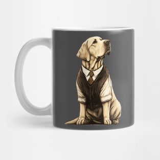 Regal Retriever: A Labrador in Formal Clothing Mug